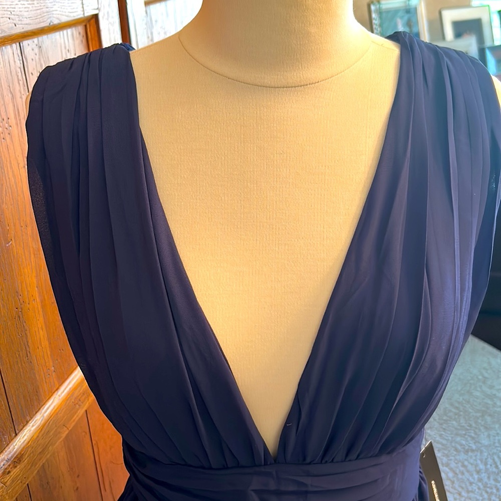 🆕NWT LULU’S Navy Blue Maxi DRESS💙Size Medium⭐️Brand NEW with Tags!!⭐️ - Picture 8 of 13